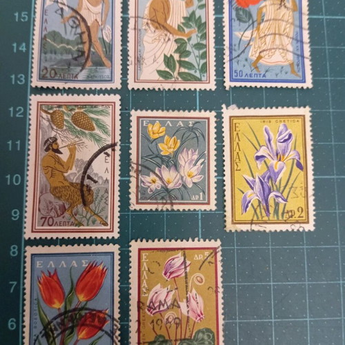 Greece 1958 stamps like new, nature and protection theme