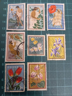 Greece 1958 stamps like new, nature and protection theme