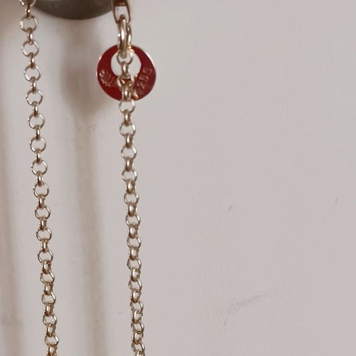 Loisir silver gold-plated necklace new, 40 cm chain