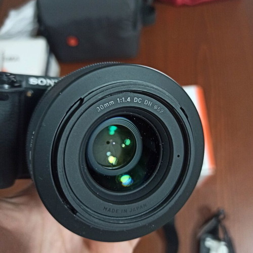 Sony a6000 with Sigma 30mm f/1.4 Contemporary lens like new