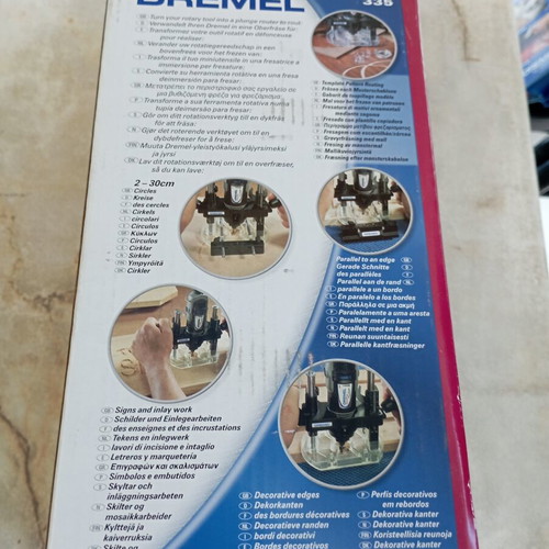 Dremel 335 plunge router attachment new for woodworking and engraving