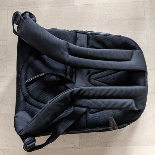 Mandarina Duck men's backpack used, black color