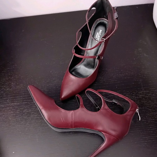 Migato pumps new, burgundy, size 41