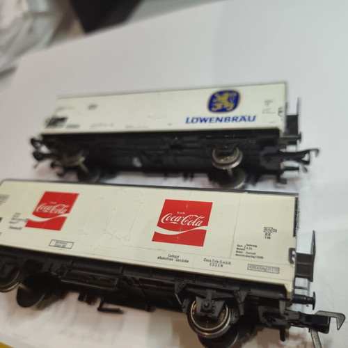 Fleischmann HO commercial train wagons, set of 4