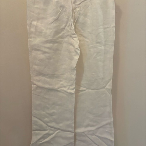 Toi&Moi women's white linen palazzo pants used, size S