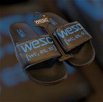 WESC Slides Black & Blue [Size: 42-43 & 44]