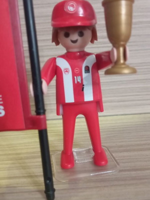 Playmobil Olympiacos Basketball Fan Figure like new
