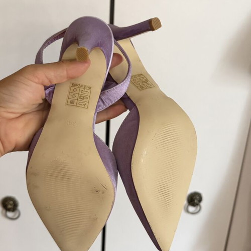 Sling back pumps size 39 new, pink and purple