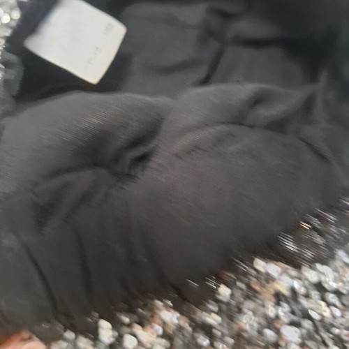 Zara skirt with sequins silver and black size 11-12 years like new
