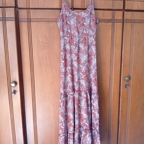 Pink Woman airy printed dress size M like new, multicolor