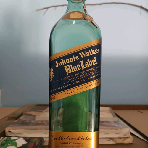 Johnnie Walker Blue Label.