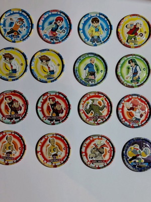 Συλλογή MegaMan NT Warrior Tazos μεταχειρισμένα, 39 μεταλλικά κομμάτια