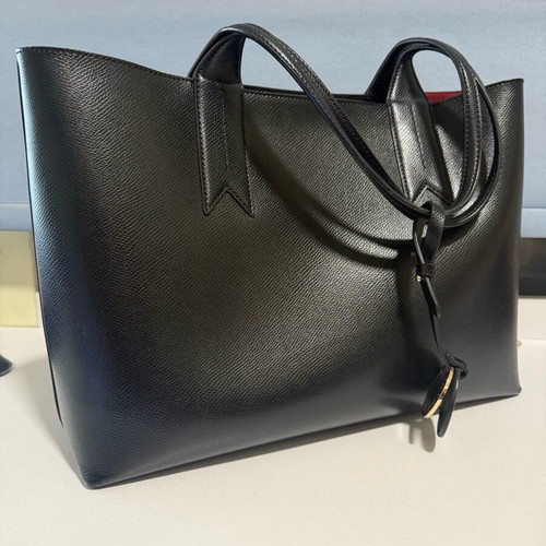 Emporio Armani black shoulder bag used with small pouch