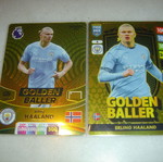 Panini Golden Baller Erling Haaland cards new, set of 2
