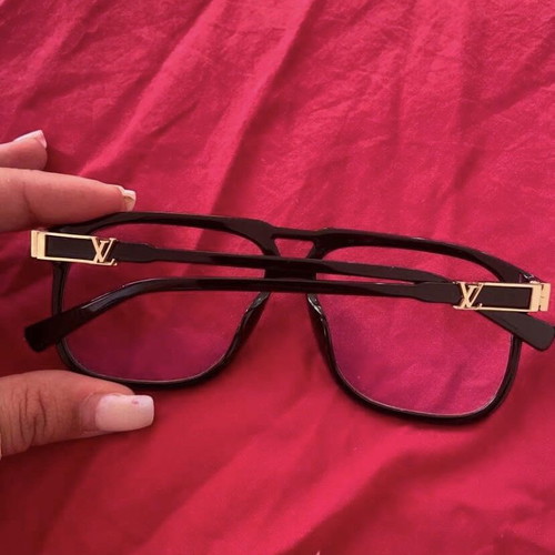Louis Vuitton LV Satellite Z1085E eyeglass frames, black and gold
