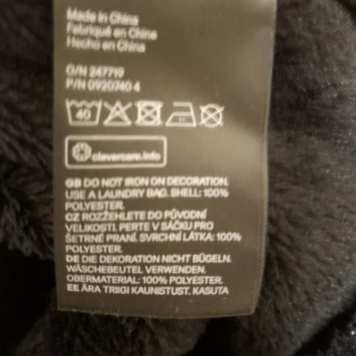 Children's hoodie with cat design like new, black, H&M, size 140-146 cm