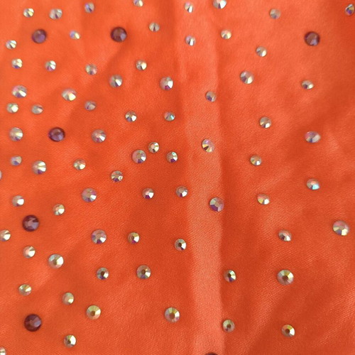 Handmade orange-purple dance dress for 7–8 years like new