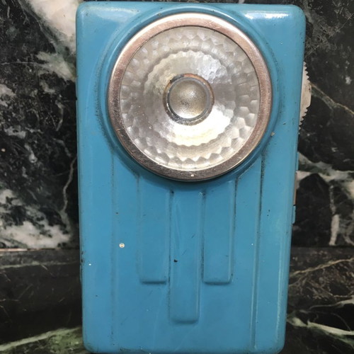 Battery flashlight used
