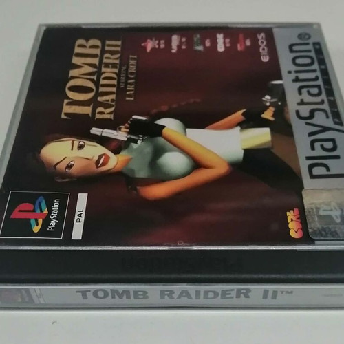 Tomb Raider 2 PS1 Platinum game like new, English version
