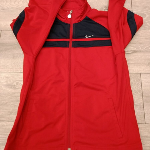 Nike Retro Full Zip Jacket used, unisex, red with blue