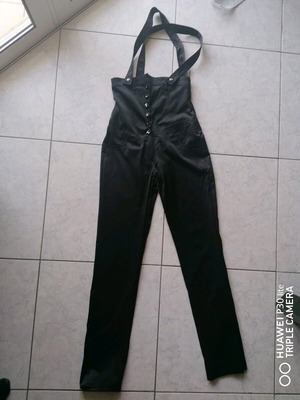 Best Manuel satin women's jumpsuit like new, black size S