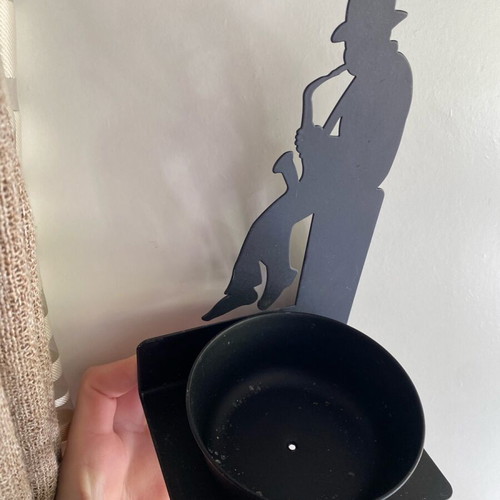 Coins Holder used with saxophone player figure for decoration
