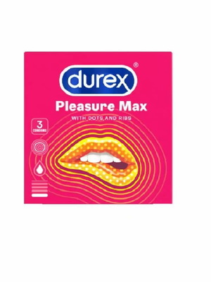 Durex Pleasure Max condoms new, pack of 3