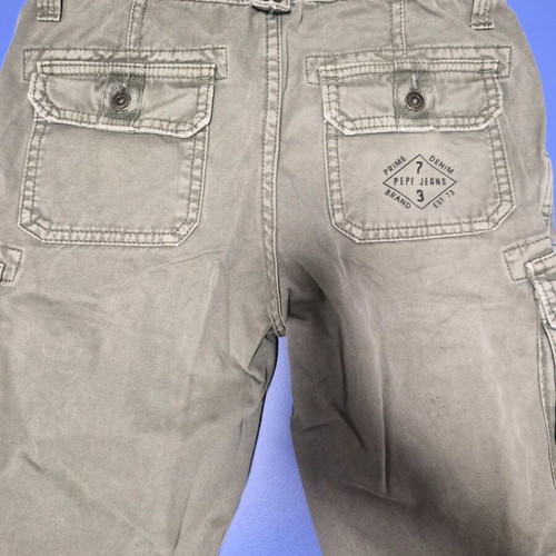 Pepe Jeans kids khaki cargo shorts with multiple pockets, like new, size 134 cm