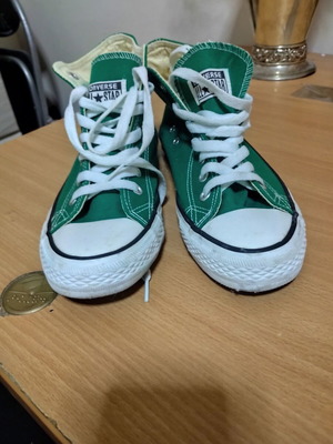Converse All Stars sneakers, green, size 38