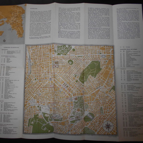 Athens EOT 1964 tourist brochure used, German