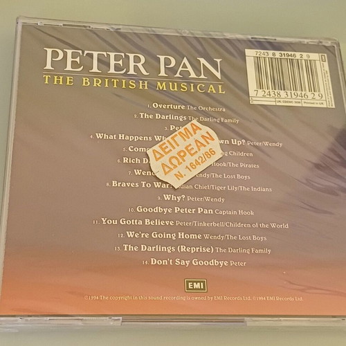 Peter Pan The British Musical CD new