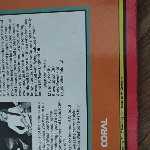Wishbone Ash The Original LP album like new, rock