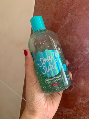 Victoria Secret Pink scrubby body wash used