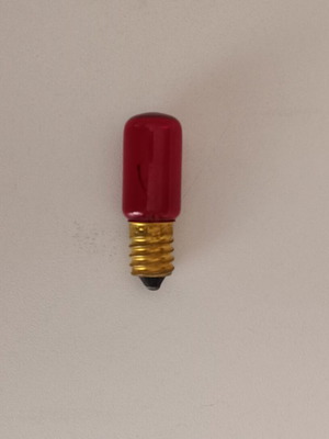 E14 light bulb small red new