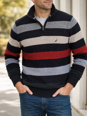 Nautica men's sweater XL used, multicolor