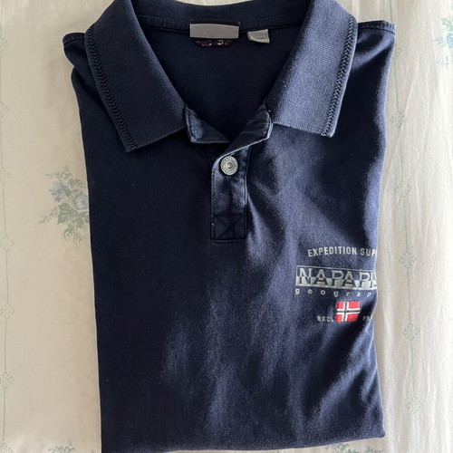 Napapijri Polo Shirt like new, dark blue, size M