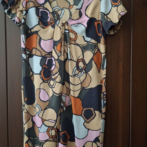 Diane Von Furstenberg vintage mini dress used, colorful, size S