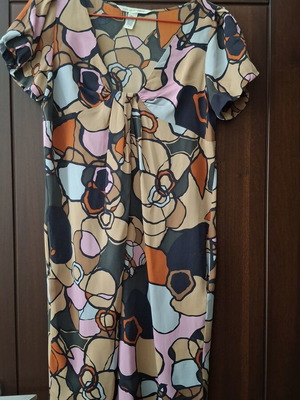 Diane Von Furstenberg vintage mini dress used, colorful, size S
