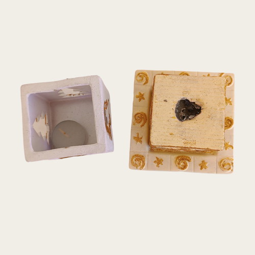 Christmas decorative candles used, set of 2