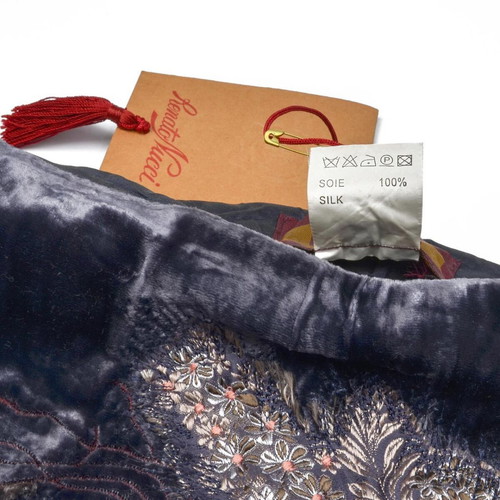 Y2K silk trousers Renato Nucci new with embroidery