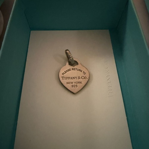 Tiffany & Co. Return to Tiffany heart charm silver 925 turquoise enamel full set