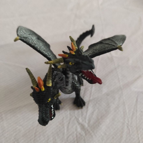 Black Two-Headed Dragon Bullyland miniature like new