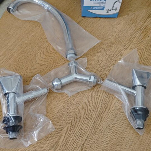 Sink faucet bridge chrome new in box