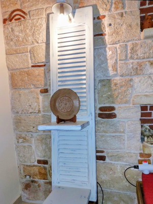 Φωτιστικά χειροποίητα, σετ δύο, καινούργια, με ραφάκια