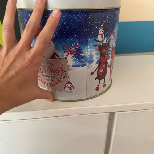 Christmas metal boxes like new, set of 2 large