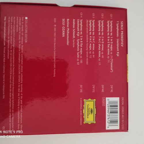 Serge Prokofiev 4-CD set like new, 7 Symphonies and Lieutenant Kije