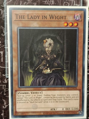 The Lady In Wight Yu-Gi-Oh! card like new with Ultra Pro sleeve