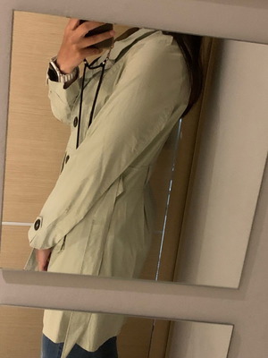 Καμπαρντίνα λεπτή μπεζ s/m μεταχειρισμένη