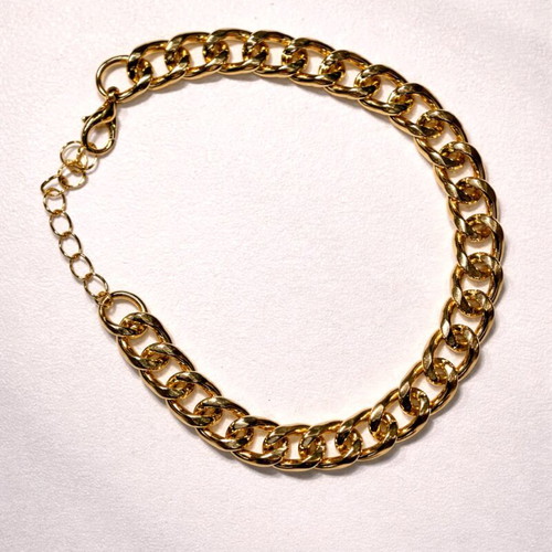 Gold Chain Bracelet Chunky Style New