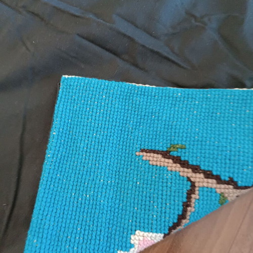 Decorative handmade rugs used, wall mats with slight size and color variation